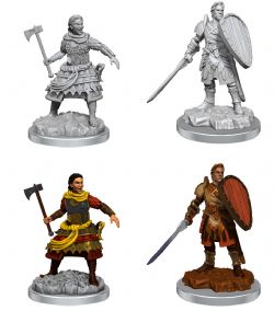 ROLEPLAYING MINIATURES -  HUMAN FIGHTERS -  DUNGEONS & DRAGONS D&D NOLZUR'S MARVELOUS MI