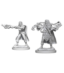 ROLEPLAYING MINIATURES -  HUMAN MALE SORCERER (2) -  D&D NOLZUR'S MARVELOUS MINIATURES DUNGEONS & DRAGONS 5