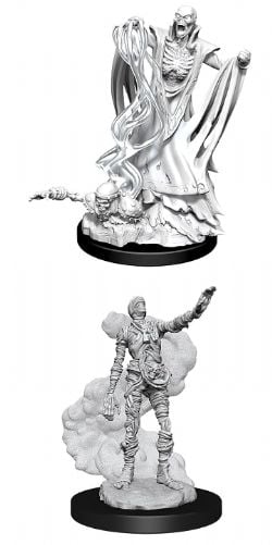 ROLEPLAYING MINIATURES -  LICH AND MUMMY LORD -  DUNGEONS & DRAGONS D&D NOLZUR'S MARVELOUS UN