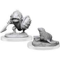 ROLEPLAYING MINIATURES -  LOCATHAH & SEAL -  D&D NOLZUR'S MARVELOUS MINIATURES