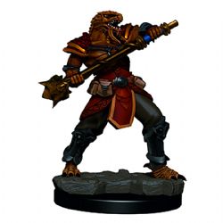 ROLEPLAYING MINIATURES -  MALE DRAGONBORN FIGHTER -  DUNGEONS & DRAGONS ICONS OF THE REALMS