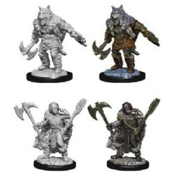 ROLEPLAYING MINIATURES -  MALE HALF-ORC BARBARIAN (2) -  DUNGEONS & DRAGONS 5 D&D NOLZUR'S MARVELLOUS M