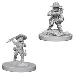 ROLEPLAYING MINIATURES -  MALE HALFLING ROGUE (2) -  PATHFINDER DEEP CUTS