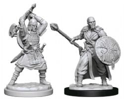 ROLEPLAYING MINIATURES -  MALE HUMAN BARBARIAN -  DUNGEONS & DRAGONS D&D NOLZUR'S MARVELOUS MI