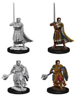 ROLEPLAYING MINIATURES -  MALE HUMAN CLERIC FIGURES (2) -  D&D NOLZUR'S MARVELOUS MINIATURES DUNGEONS & DRAGONS 5