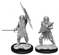 ROLEPLAYING MINIATURES -  MALE HUMAN FIGHTER -  D&D NOLZUR'S MARVELOUS UNPAINTED MINIATURES