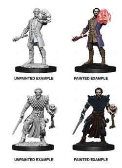 ROLEPLAYING MINIATURES -  MALE HUMAN WARLOCK -  DUNGEONS & DRAGONS D&D NOLZUR'S MARVELOUS MI