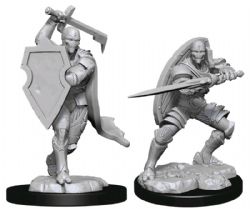 ROLEPLAYING MINIATURES -  MALE WARFORGED FIGHTER -  D&D NOLZUR'S MARVELOUS UNPAINTED MINIATURES