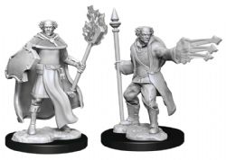ROLEPLAYING MINIATURES -  MULTICLASS CLERIC + WIZARD MALE -  D&D NOLZUR'S MARVELOUS UNPAINTED MINIATURES