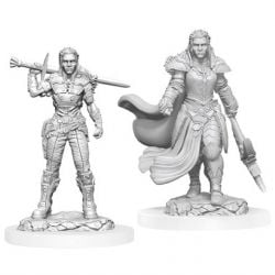ROLEPLAYING MINIATURES -  ORC FIGHTER FEMALE -  DUNGEONS & DRAGONS D&D NOLZUR'S MARVELOUS MI