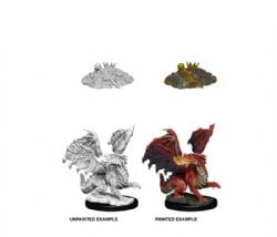 ROLEPLAYING MINIATURES -  RED DRAGON WYRMLING -  DUNGEONS & DRAGONS D&D NOLZUR'S MARVELOUS UN