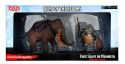 ROLEPLAYING MINIATURES -  SNOWBOUND FROST GIANT AND MAMMOTH -  DUNGEONS & DRAGONS ICONS OF THE REALMS