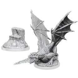 ROLEPLAYING MINIATURES -  WHITE DRAGON WYRMLING -  D&D NOLZUR'S MARVELOUS MINIATURES