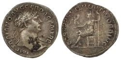 ROMAN DENARIUS -  DENARIUS OF TRAJAN (RIC 116, YEAR 103) -  TRAJAN COINS RIC 103