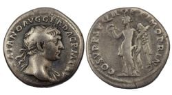ROMAN DENARIUS -  DENARIUS OF TRAJAN (RIC 128, YEAR 103) -  TRAJAN COINS RIC 128
