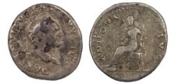 ROMAN DENARIUS -  DENARIUS OF VESPASIAN (RIC 964, YEAR 77) -  VESPASIAN COINS RIC 964