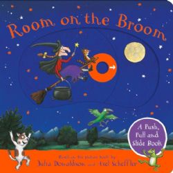 ROOM ON THE BROOM -  (ENGLISH V.) -  A PUSH, PULL AND SLIDE BOOK