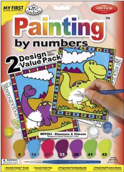 ROYAL & LANGNICKEL -  PAINT BY NUMBERS - Dinosaurs and Volcano