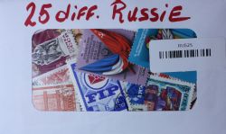 RUSSIA -  25 ASSORTED STAMPS - RUSSIA