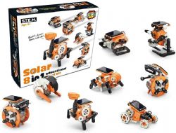 S.T.E.M. SOLAR KIT -  8 IN 1 EDUCATIONAL ROBOT (MULTILINGUAL)