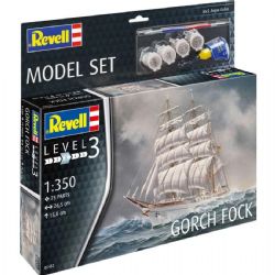 SAIL SHIP -  GORCH FOCK - 1/350 (SKILL LEVEL 3) -  MODEL SET