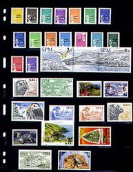 SAINT PIERRE AND MIQUELON -  2002 COMPLETE YEAR SET, NEW STAMPS
