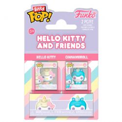 SANRIO -  2-FIGURE BLISTER PACK - HELLO KITTY AND CINNAMOROLL IN UNICORN SUIT -  BITTY POP!