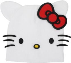 SANRIO -  BEANIE - BIG FACE HELLO KITTY - WHITE