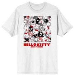 SANRIO -  HELLO KITTY AND FRIENDS IN SQUARE T-SHIRT - WHITE (ADULT)