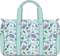 SANRIO -  HELLO KITTY AOP BLUE DUFFLE BAG