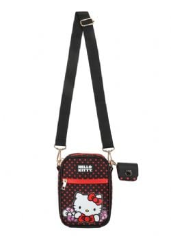 SANRIO -  HELLO KITTY - BLACK AOP CROSSBODY BAG 2 PIECE GIFT SET