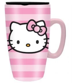 SANRIO -  HELLO KITTY CERAMIC TRAVEL MUG (16 OZ)