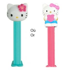 SANRIO -  HELLO KITTY PEZ CANDY DISPENSER (1) & CANDY REFILLS (2) -  PEZ