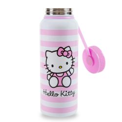 SANRIO -  HELLO KITTY PINK STAINLESS STEEL WATER BOTTLE (42 OZ)