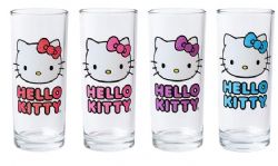 SANRIO -  HELLO KITTY SET OF FOUR GLASS (10 OZ)