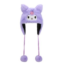 SANRIO -  KUROMI FAUX FUR 3D BEANIE