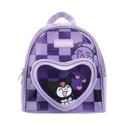 SANRIO -  KUROMI PEEKABOO HEART CLEAR MINI BACKPACK