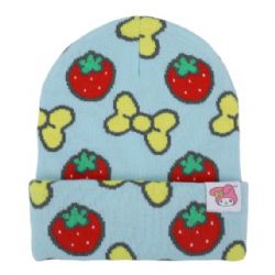 SANRIO -  MY MELODY BEANIE – STRAWBERRY AND YELLOW BOWS