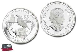 SASKATCHEWAN'S CENTENNIAL -  2005 CANADIAN COINS