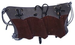 SCABBARDS -  LEATHER THROWING KNIVES HOLDER (3) - BROWN