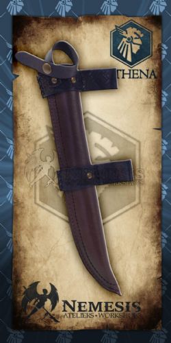 SCABBARDS -  RANGER KNIFE - BROWN LEATHER -  ATHENA