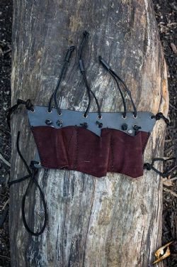SCABBARDS -  THROWING KNIVES HOLDER-3- BLACK/BROWN