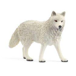 SCHLEICH FIGURE -  ARCTIC WOLF (3,3 X 1,3 X 2,4 INCH) -  WILD LIFE 14880