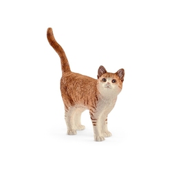 SCHLEICH FIGURE -  CAT (2.6 X 0.7 X 2.2 INCH) -  MONDE DE LA FERME 13836