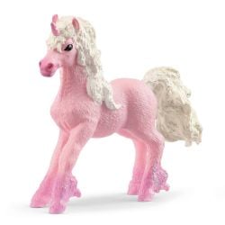 SCHLEICH FIGURE -  FLOWER UNICORN FOAL (5.5 X 1.6 X 4.4 IN) -  BAYALA 70832