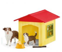 SCHLEICH FIGURE -  FRIENDLY DOG HOUSE -  WILD LIFE 42573