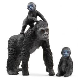 SCHLEICH FIGURE -  GORILLA FAMILY -  WILD LIFE 42601