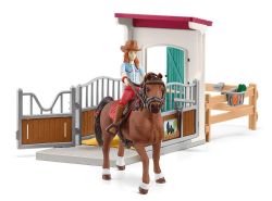 SCHLEICH FIGURE -  HORSE BOX WITH HANNAH & CAYENNE -  HORSE CLUB 42710