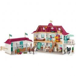 SCHLEICH FIGURE -  LAKESIDE COUNTRY HOUSE AND STABLE -  HORSE CLUB 42551