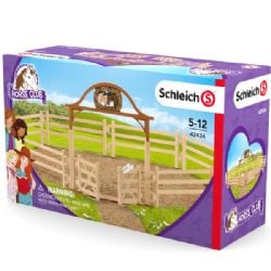 SCHLEICH FIGURE -  PADDOCK WITH ENTRY GATE -  HORSE CLUB 42434